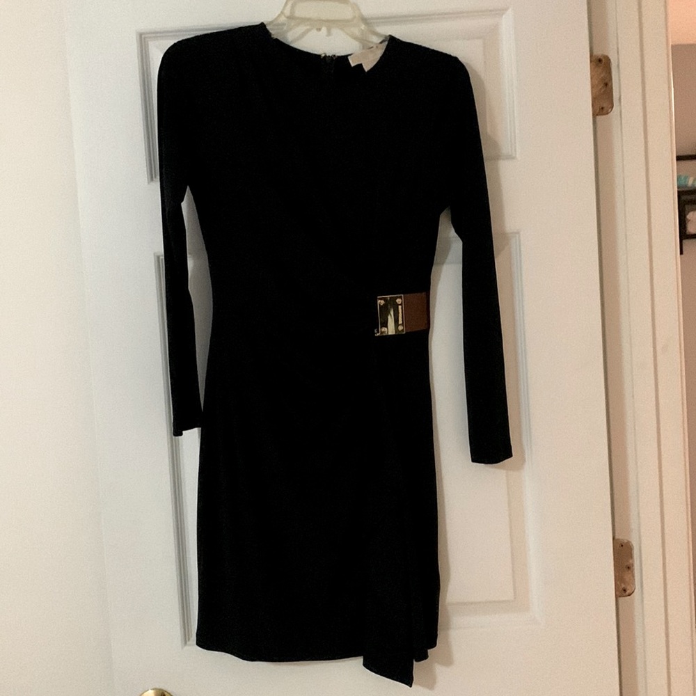 Michael Kors Navy Long Sleeve Dress. Size Petite S